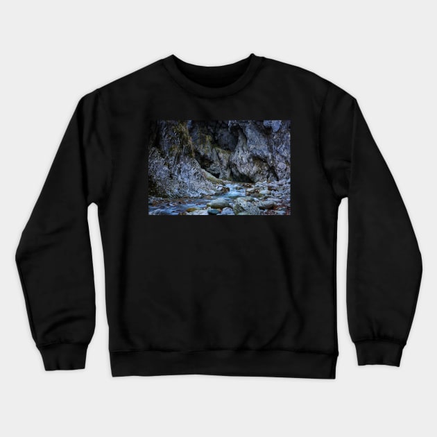 River in a canyon Crewneck Sweatshirt by naturalis